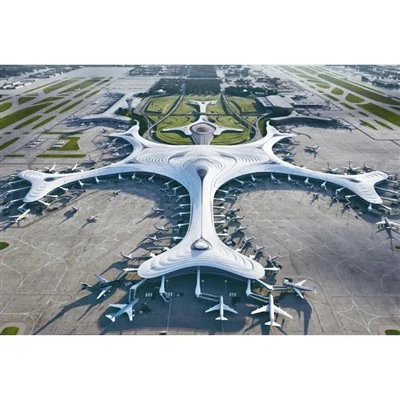 Tērauda konstrukcija lidostas terminālim